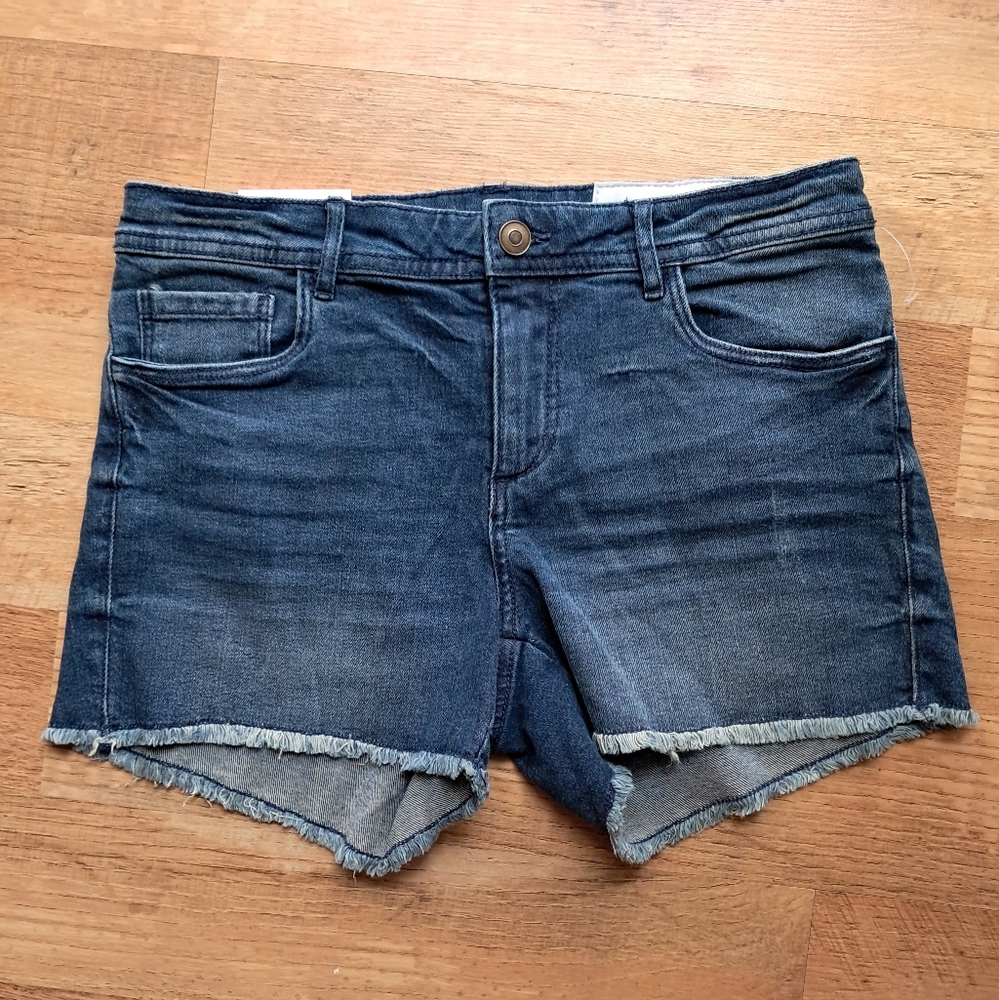 New York Laundry Denim Shorts Raw Hem